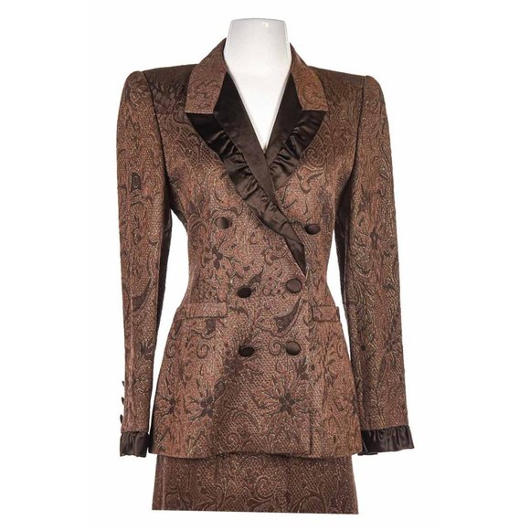 Escada by Margaretha Ley Blazers 36 Brown